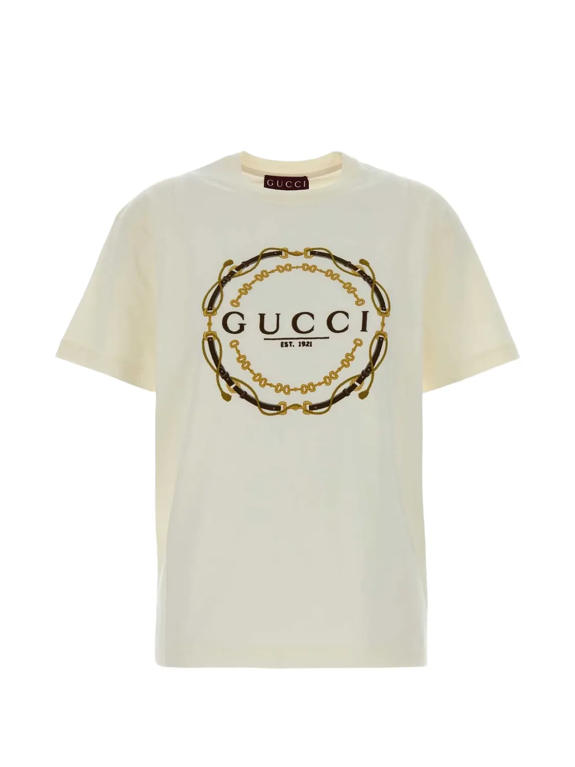 Gucci Футболка с графическим принтом, нейтральные тона