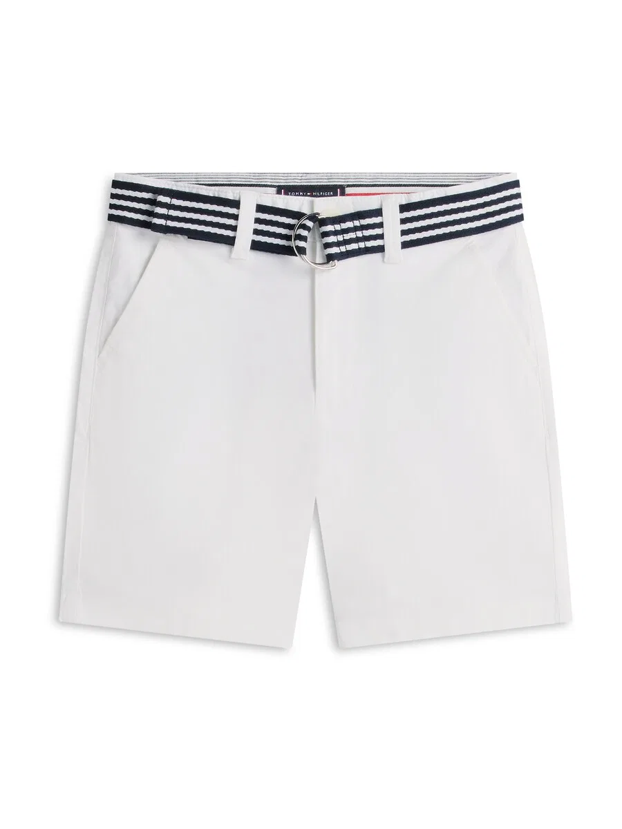 Детские свободные шорты 'Essential' белого цвета Tommy Hilfiger Kids