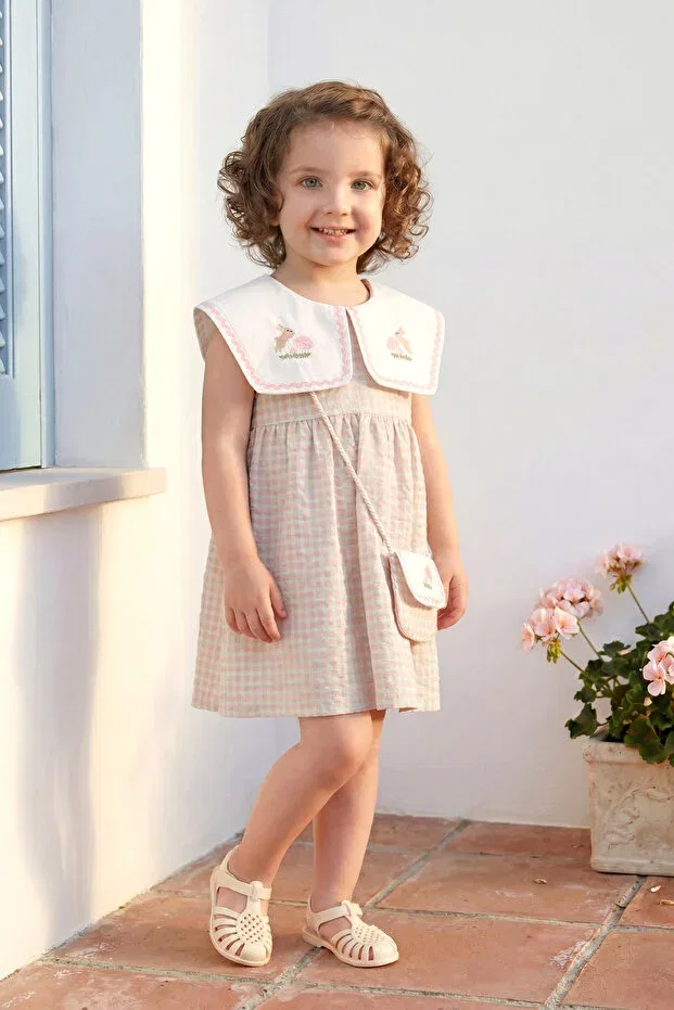 Детское платье для девочек с принтом Summer Dress Minipodyum, Mint Green
