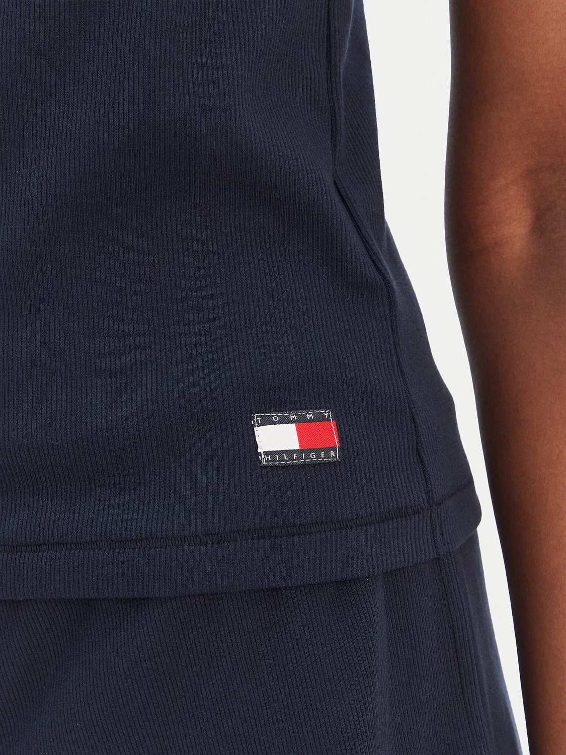 Женский топ стандартного кроя Tommy Hilfiger, темно-синий — фото 3