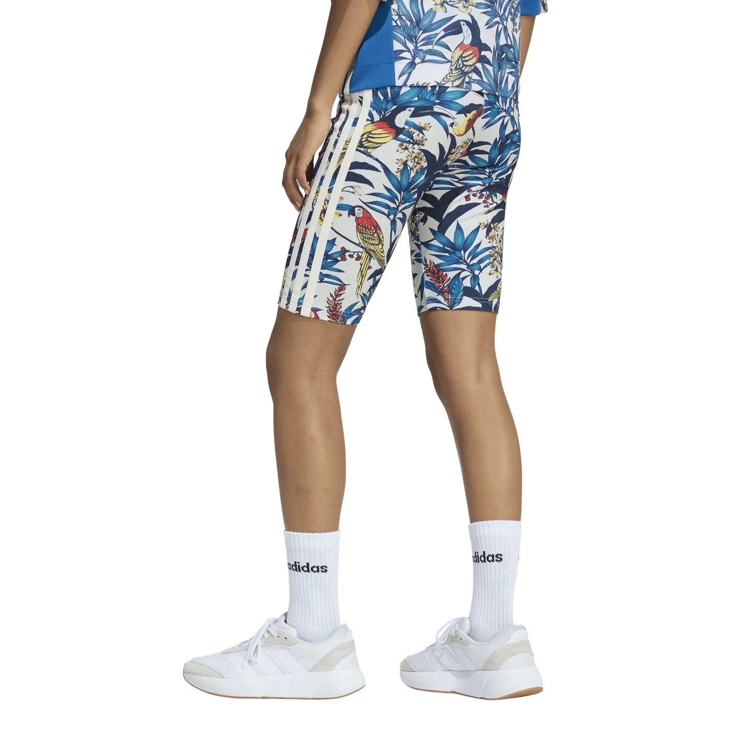 Женские короткие шорты Adidas, белый — фото 3