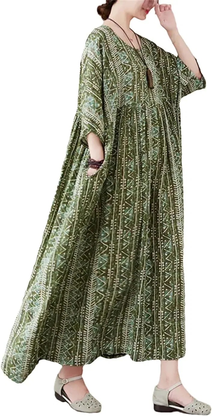 Женское свободное платье с принтом Oversized, Light En8
