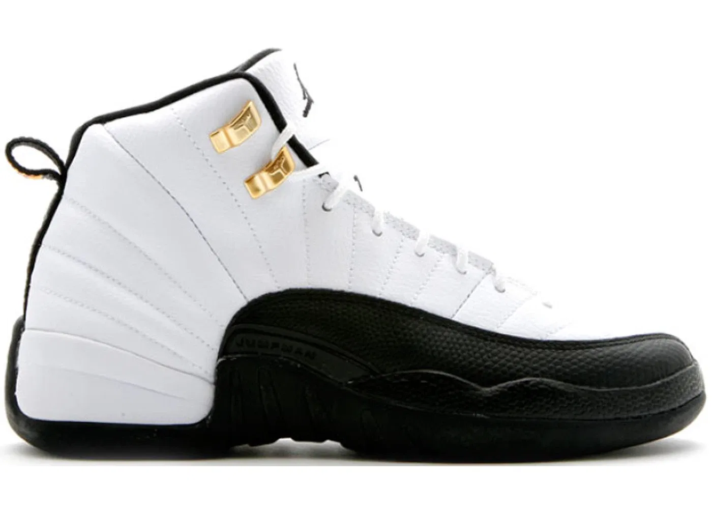 Детские кроссовки Lifestyle с принтом Jordan 12 Retro, White/Black-Taxi