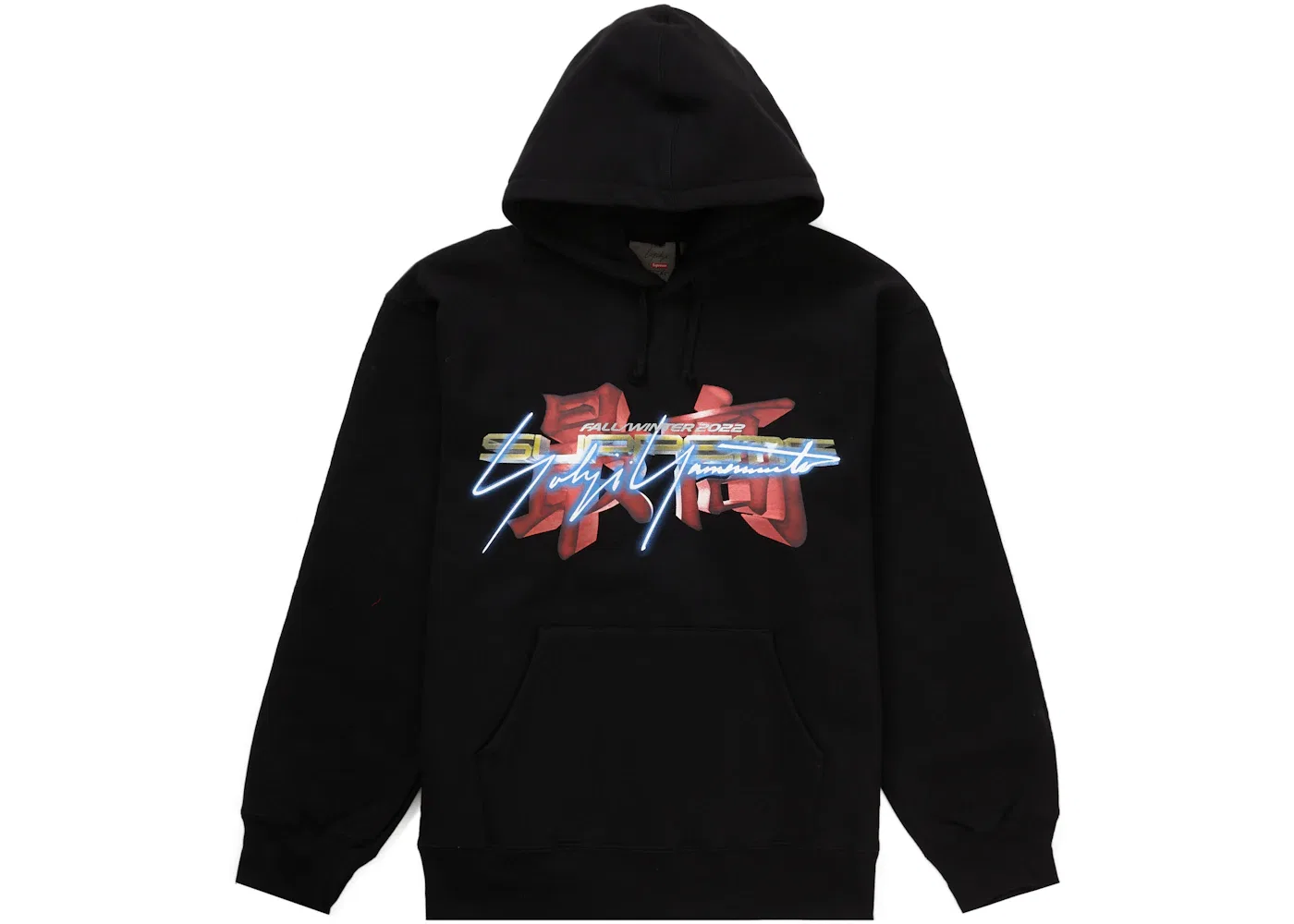 Мужской худи с капюшоном Supreme Yohji Yamamoto TEKKEN Hooded Sweatshirt, Black