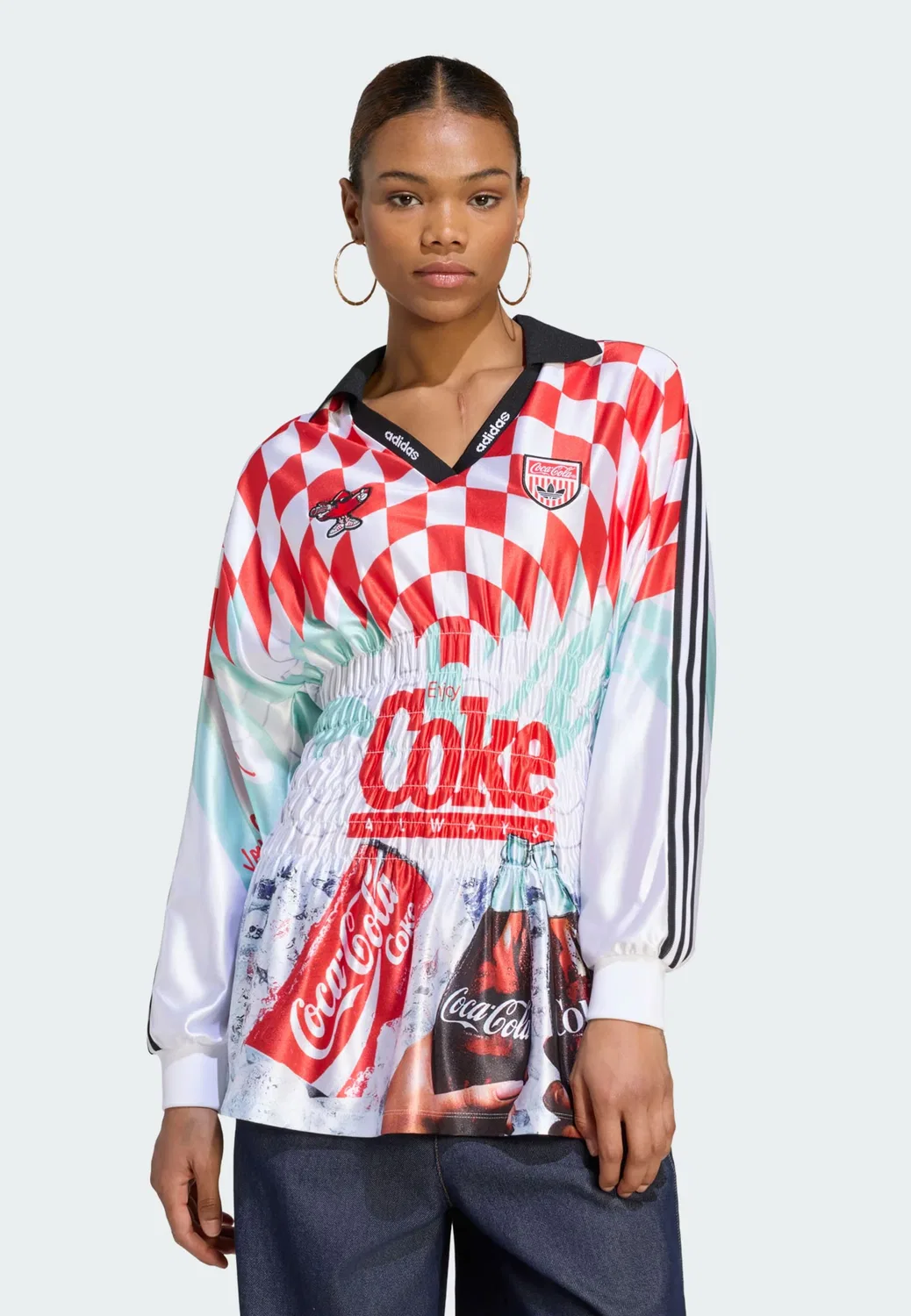 Футболка Adidas Originals Mash Up белого цвета — фото 2