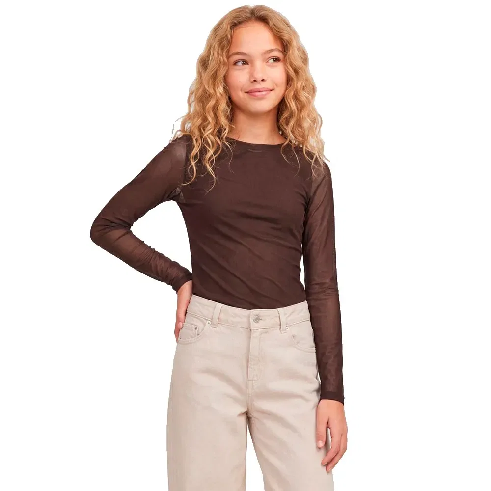Детская футболка с длинным рукавом Minna JJXX Jack & jones, Brown