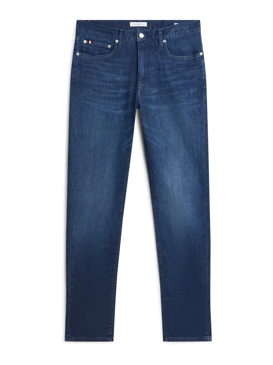 Джинсы TOMMY HILFIGER Regular 'Bleecker Slim Straight Leg' темно-синего цвета
