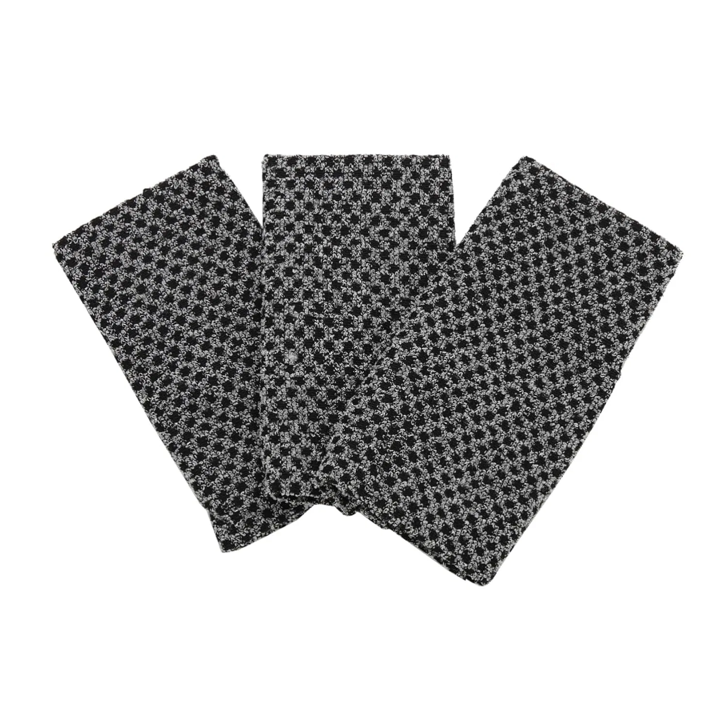 Мочалка для тела, набор из 3 шт, VALICLUD, полиэстер, 92x22.5x0.5 см, Black