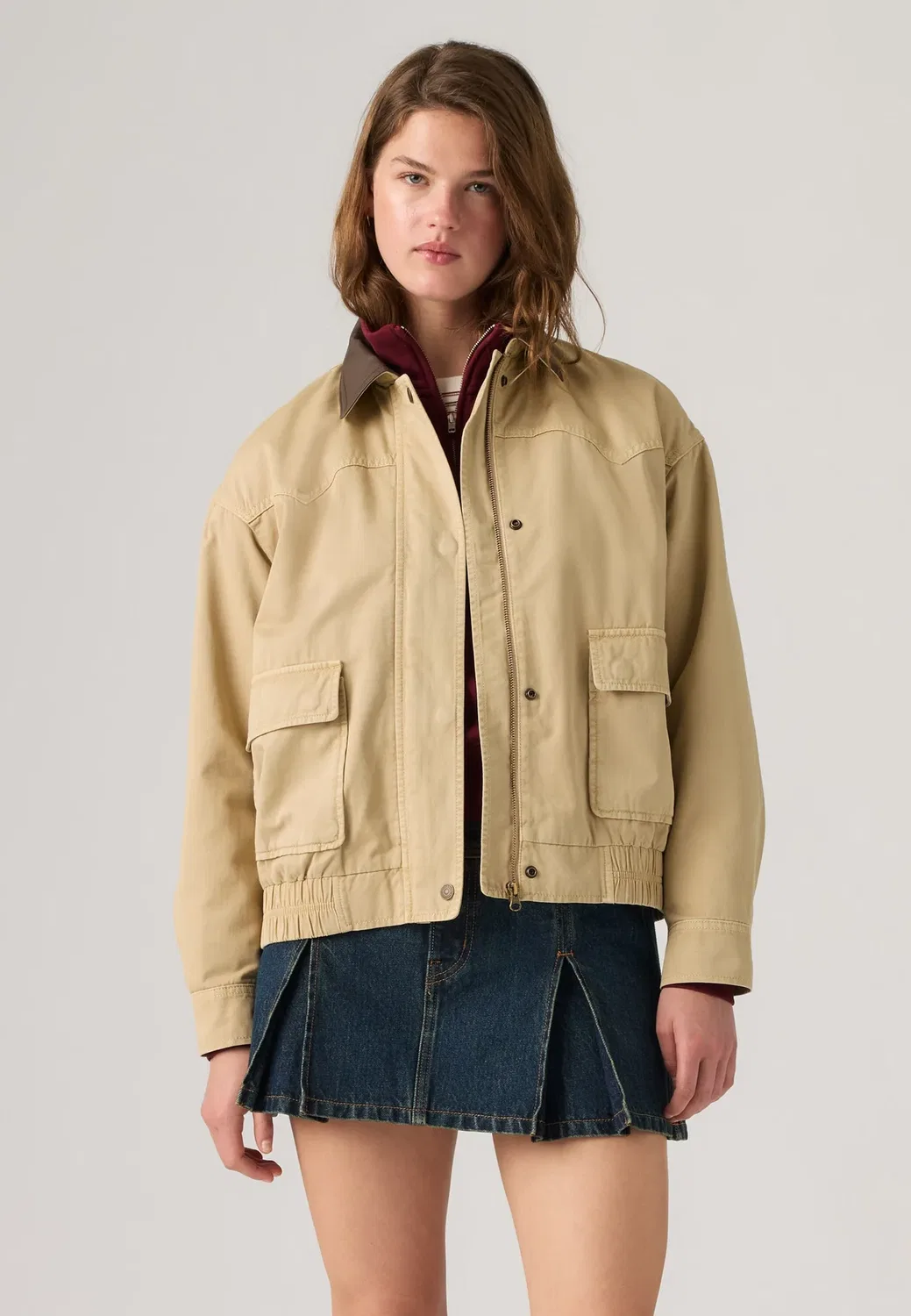 Куртка в стиле вестерн «Папская куртка Винни» - летняя куртка Levi'S, Gd Travertine — фото 4