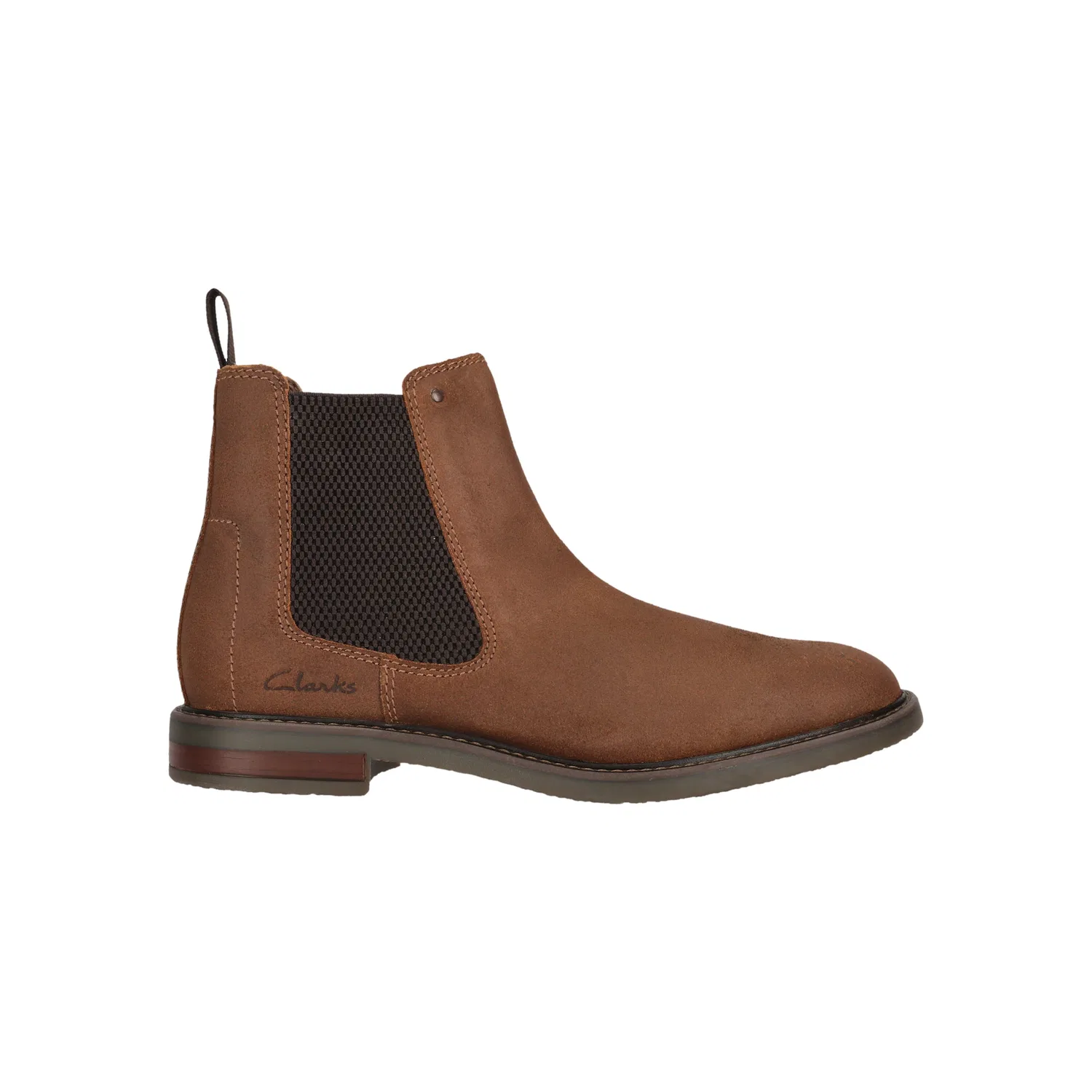 Детские ботинки с эластичным входом Clarks Jaxen Easy, Brown — фото 3