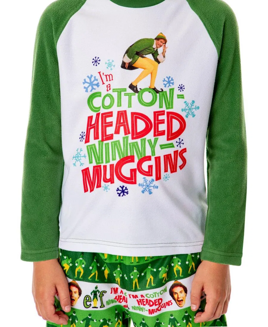 Пижамный комплект с принтом Elf the Movie, модель Cotton-Headed Ninny-Muggins Elf, Open Miscellaneous — фото 3