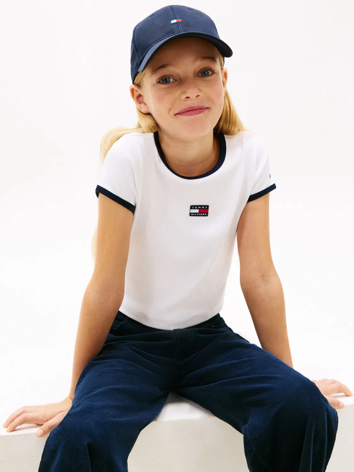 Футболка с логотипом Tommy Hilfiger, белый