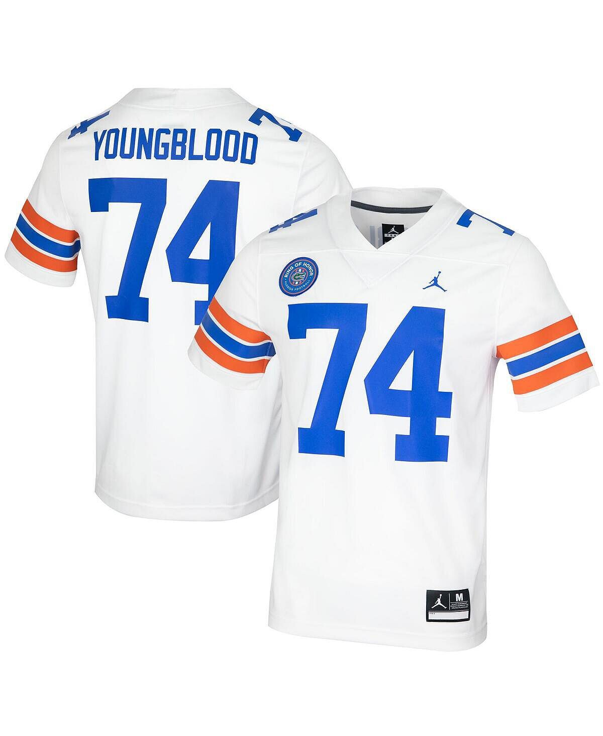 

Мужское кольцо jack youngblood white florida gators ring of honor untouchable replica jersey Jordan, белый