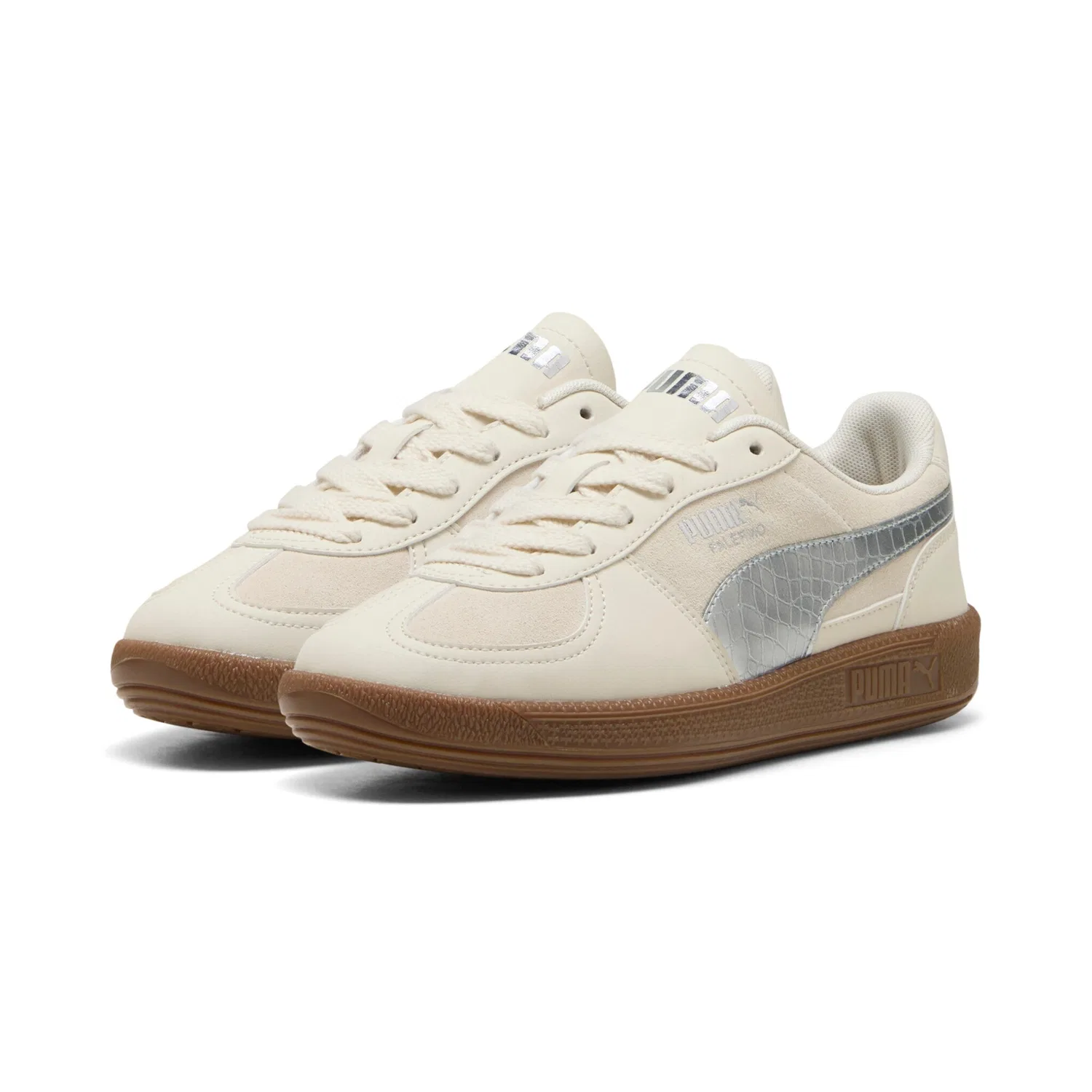 Детские кроссовки с металлическим формстрипом PUMA, Alpine Snow-PUMA Silver