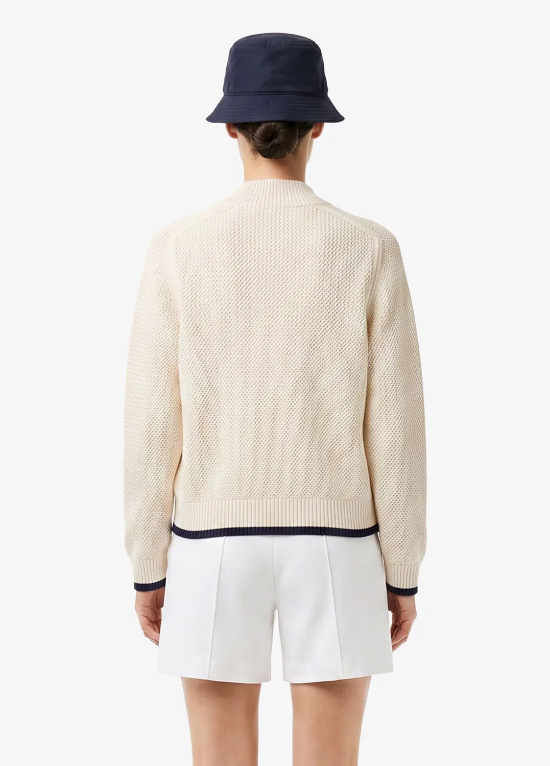 Кардиган женский Lacoste Classic Fit, кремовый — фото 2