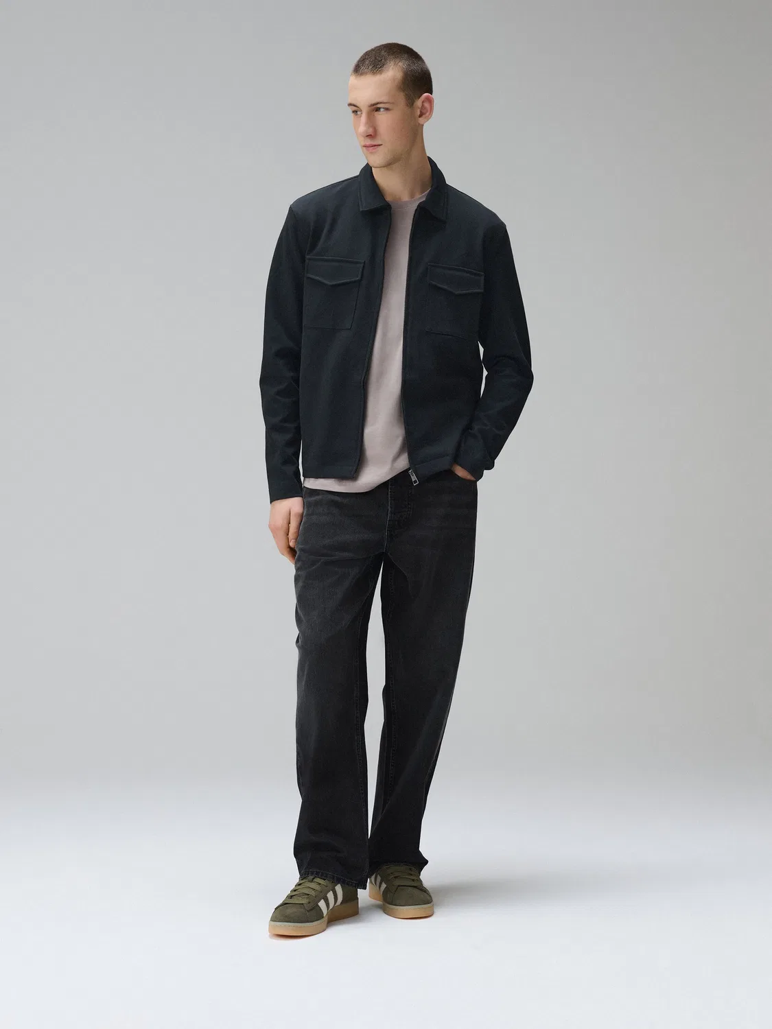 Джинсы свободного кроя Authentic Jeans от Next, черный — фото 2
