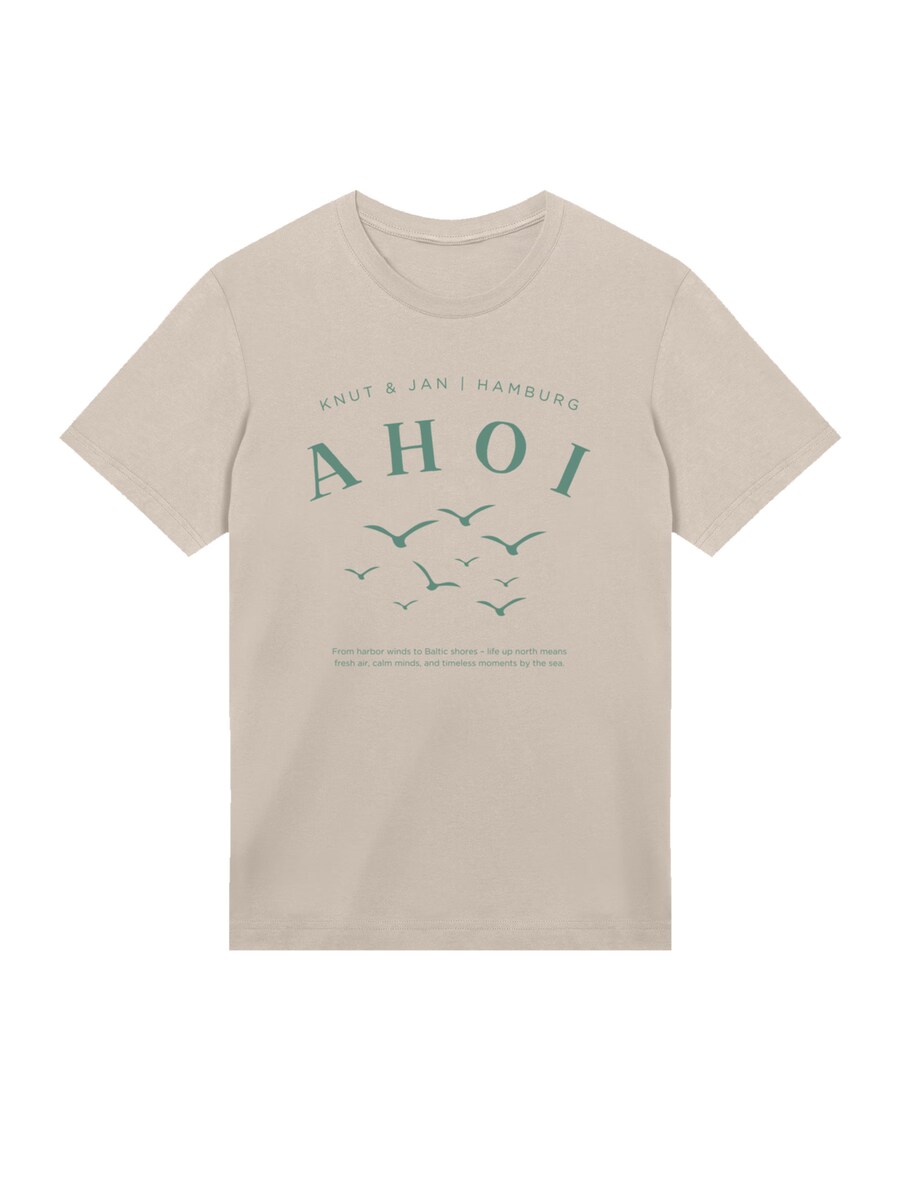 

Рубашка F4NT4STIC Ahoi Möwe Knut und Jan, песочный