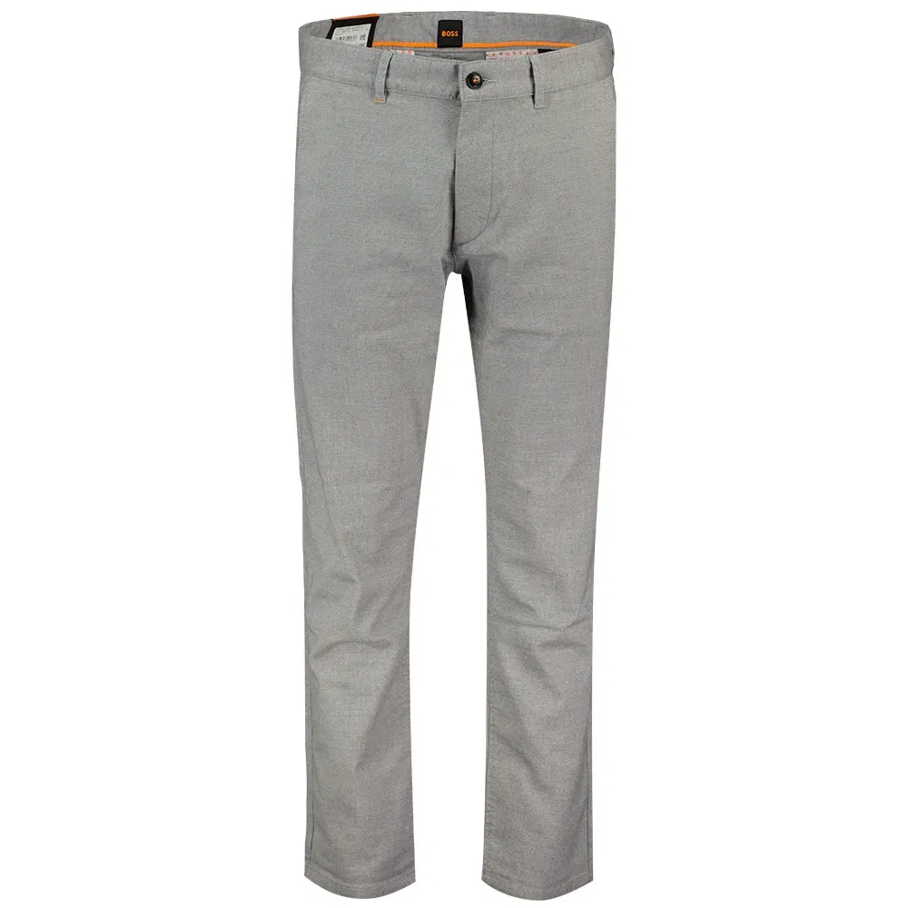 Брюки чинос Slim Fit BOSS, серый