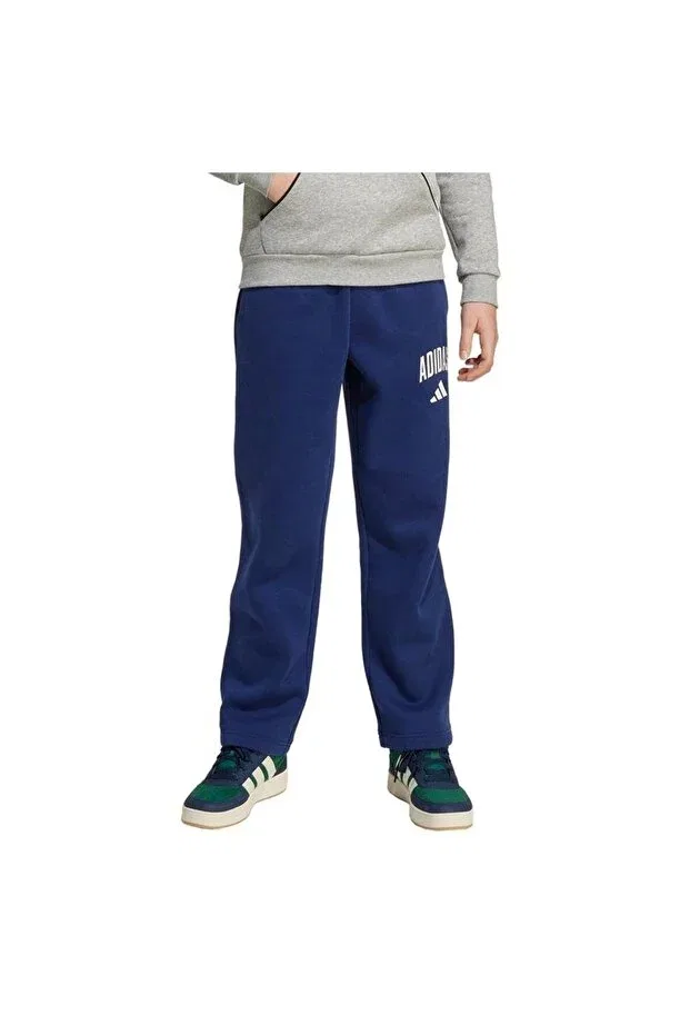 Детские спортивные штаны для девочек длинные джинсовые Adidas, Navy Blue
