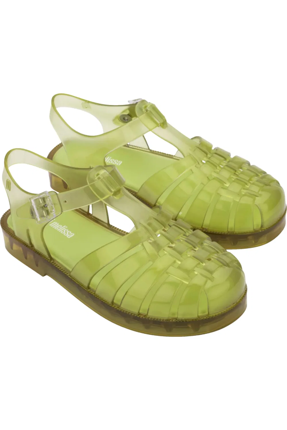 Детские сандалии рыбацкие на амортизирующей стельке Possession Mini Melissa, Transp Green