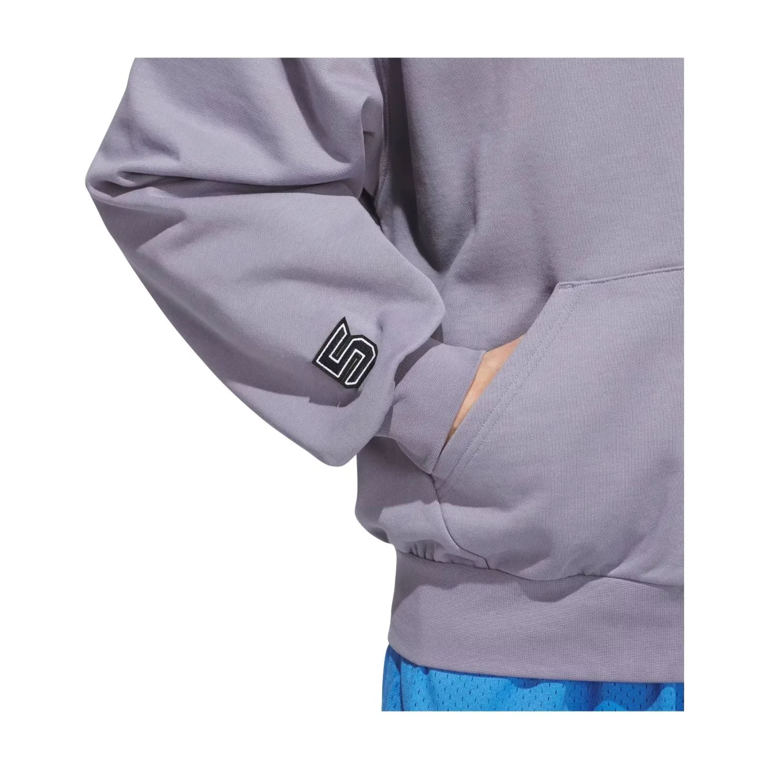 Мужское худи для баскетбола Anthony Edwards Foundation Full Zip Hoody Asia Sizing 'Slate' adidas, Slate — фото 3