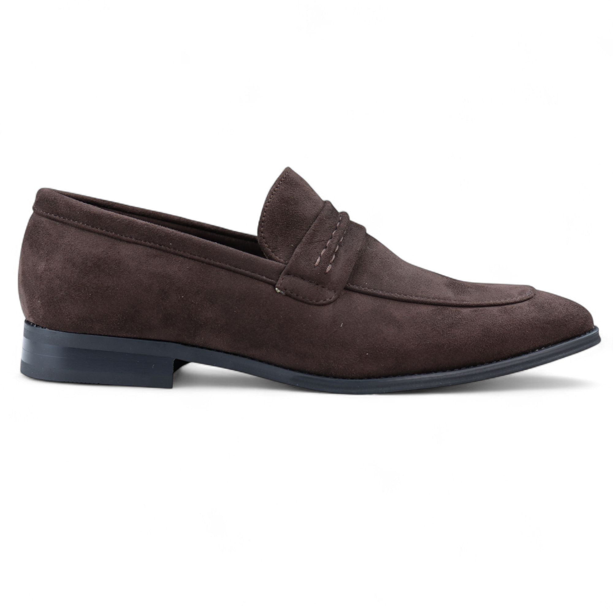 

Мужские черные замшевые мокасины-лоферы, элегантные туфли без застежек Infinity Leather