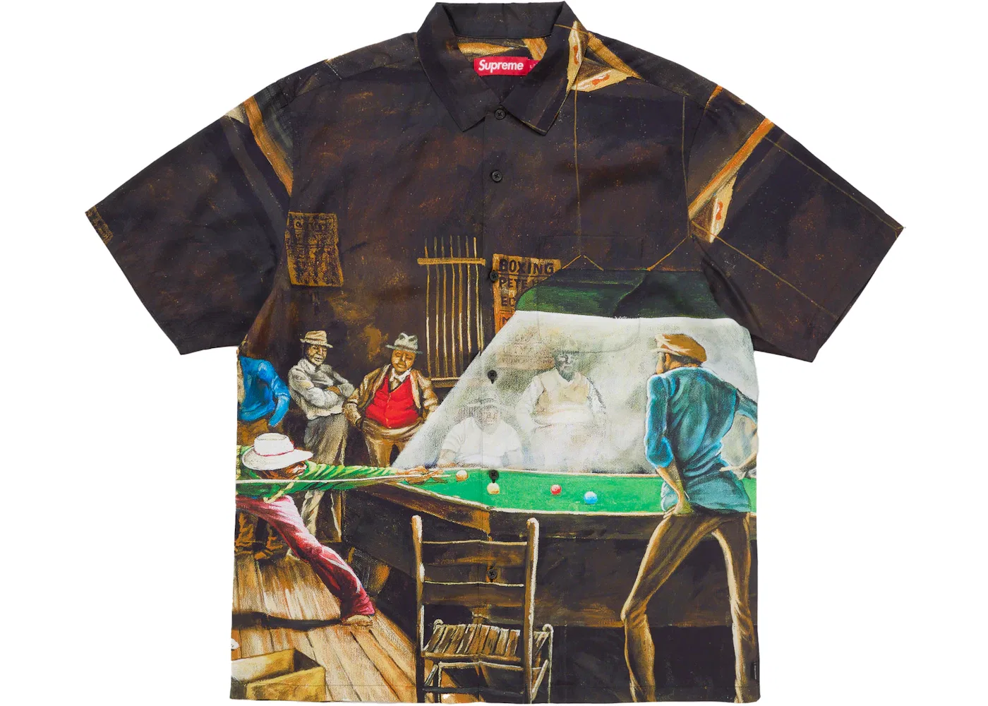 Мужская футболка с принтом Supreme Ernie Barnes S/S Shirt, Pool Hall