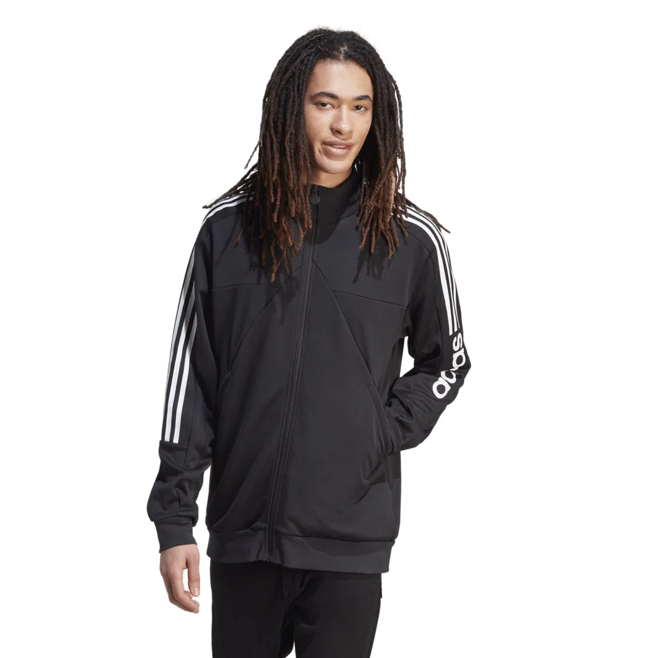 Мужская куртка из переработанного полиэстера Tiro 23 WM Adidas, белый/черный