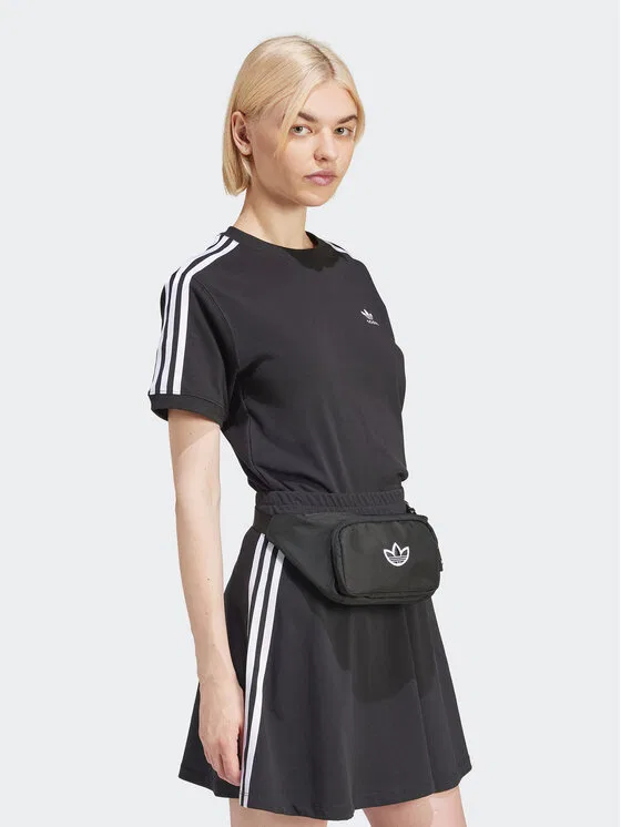 Футболка regular fit 3-Stripes Adidas, черный — фото 2