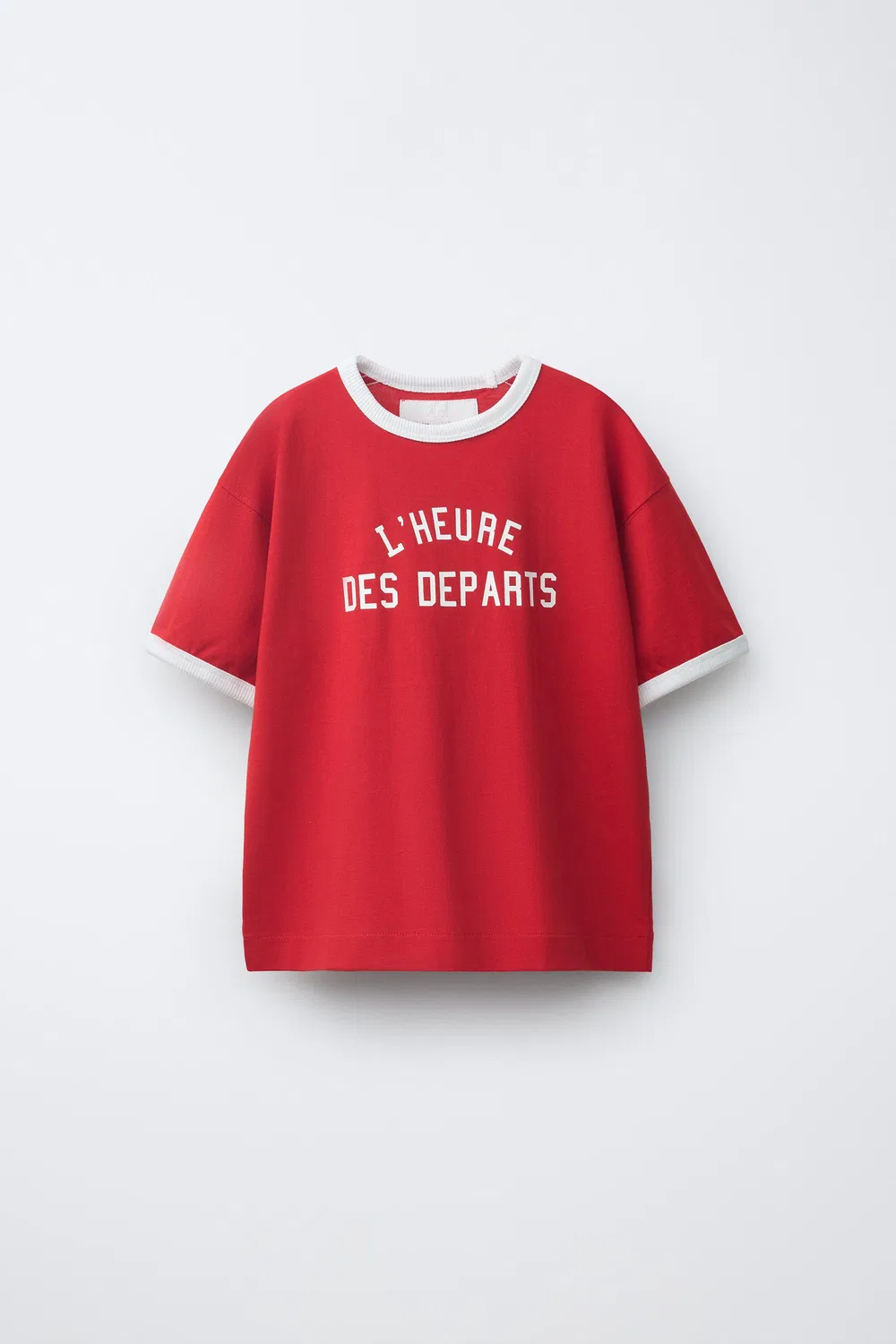 Футболка с лозунгом для бега ZARA, Red