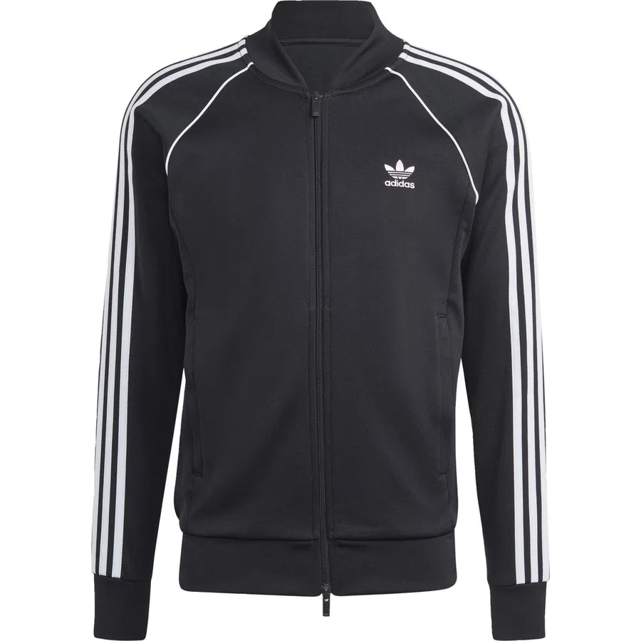 Спортивная куртка с длинным рукавом Adicolor Classics SST Track Jacket adidas, Черно-белый — фото 2