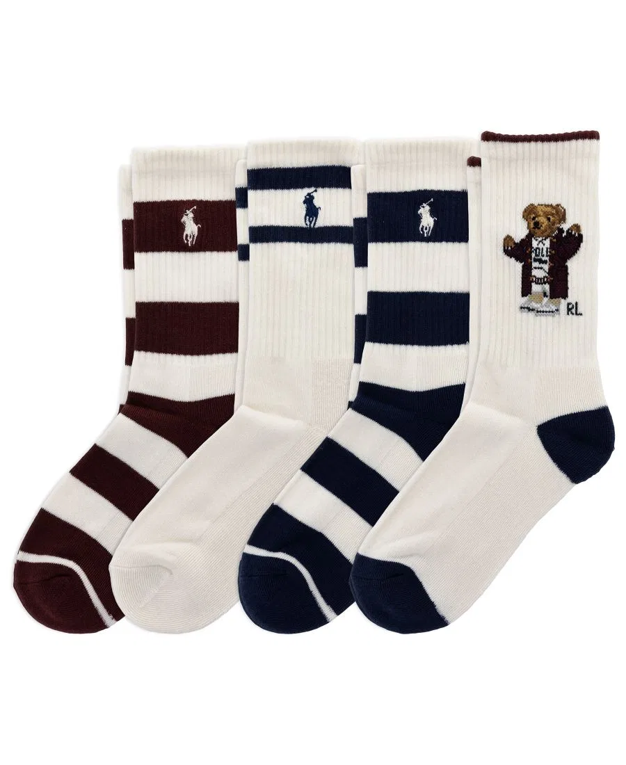 Комплект носков с фирменной вышивкой Polo Ralph Lauren, White