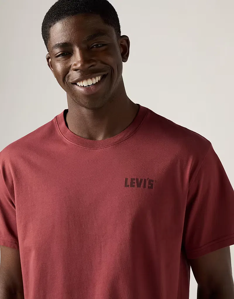 Футболка удобная хлопковая Levi's, красный — фото 2