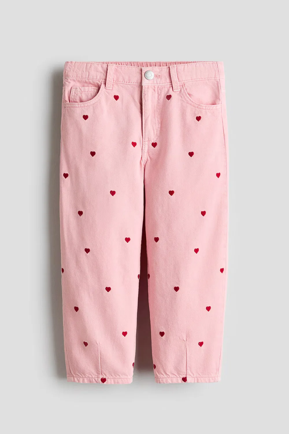 Свободные джинсы-бочонки H&M, Hellrosa/Herzen — фото 4