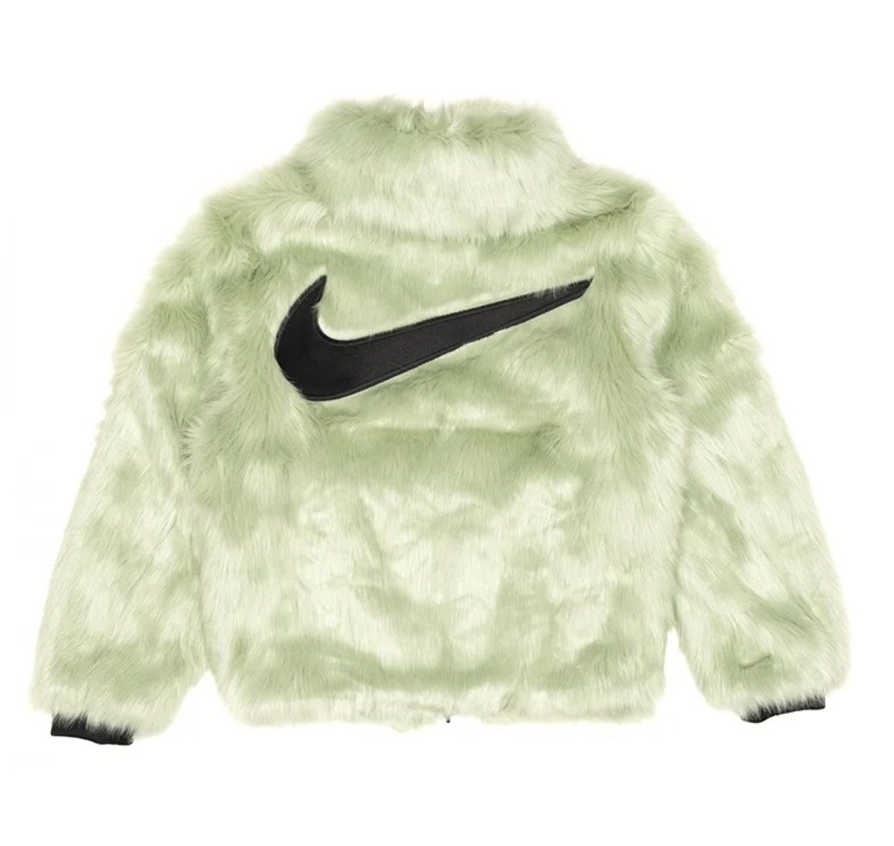 Куртка двусторонняя Nike x Ambush Faux Fur Nrg Ca fur Couple Style Unisex, зеленый — фото 2