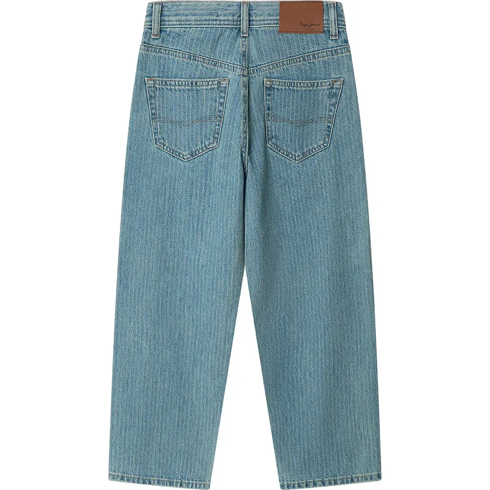 Детские джинсы для мальчиков свободного кроя Pepe jeans Loose Dan Stripe, Blue — фото 2