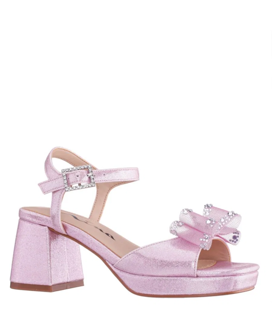 Сандалии для девочек Aiza на каблуке и платформе Nina, Pink