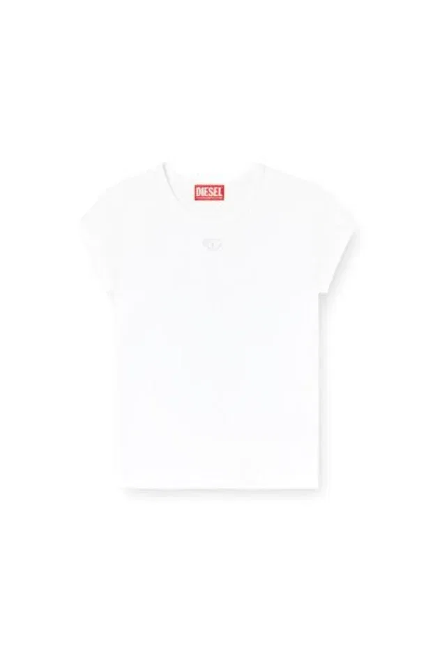 Женская футболка джинсовая Diesel, White — фото 4