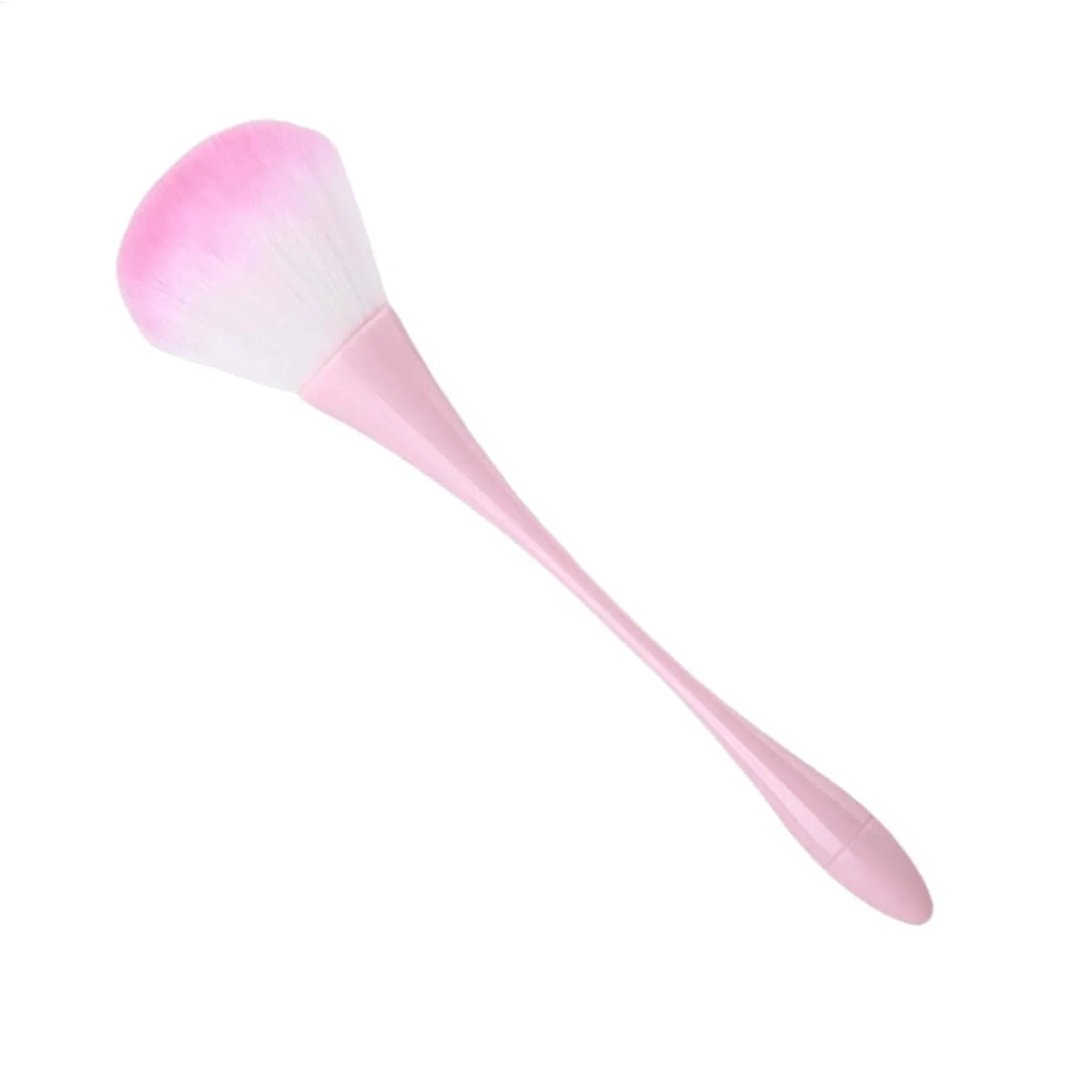 Кисть для румян, с натуральным ворсом, Generic, 1 шт, 18 см, Роза