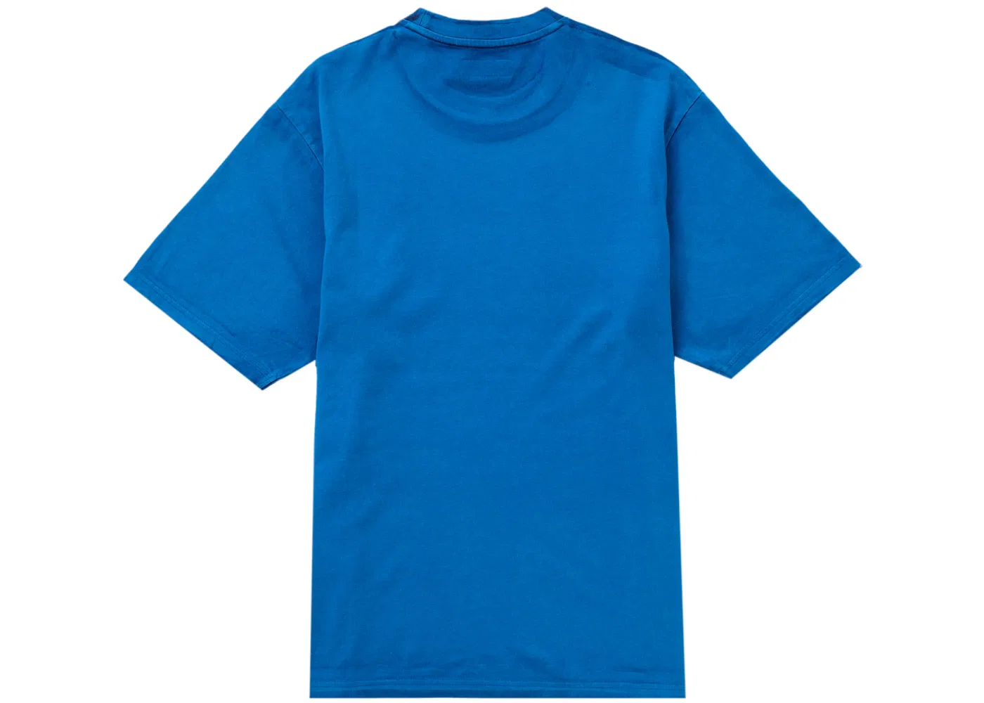 Мужская футболка с принтом Supreme Overprint Small Box S/S Top Blue, Blue — фото 2