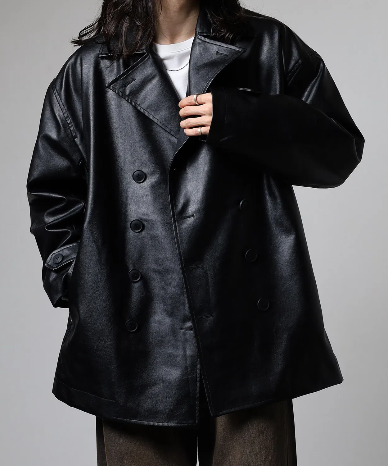 Детское пальто Big P Coat с принтом Questioning, Black