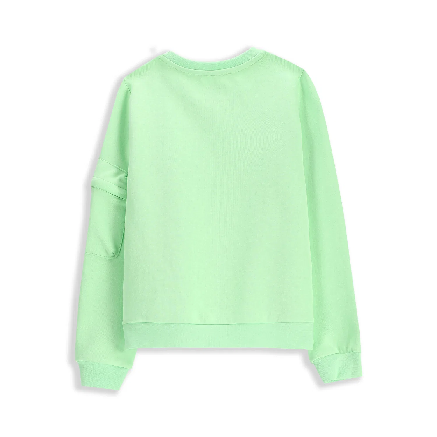 Детский спортивный свитшот с принтом Kinder Sweatshirt WL5 Lemon Explore, Hellgrun — фото 3