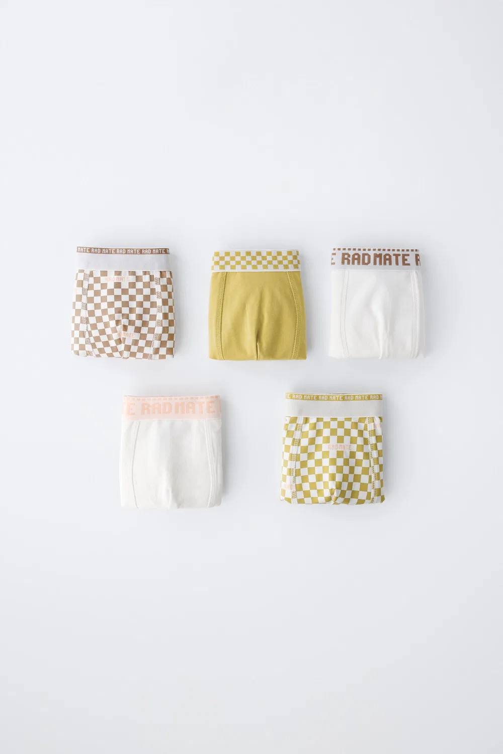 Боксеры в клетку, 6-14 лет / 5 штук в упаковке ZARA, Multicoloured