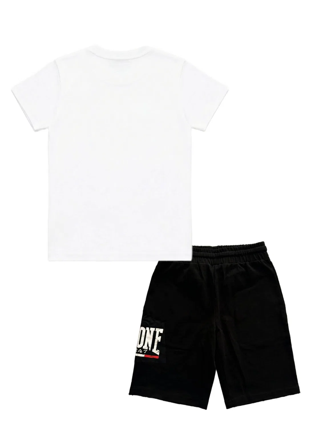 Детский комплект из футболки и шорт с логотипом Leone 1947 Apparel, Цвет Weiss Schwarz — фото 2