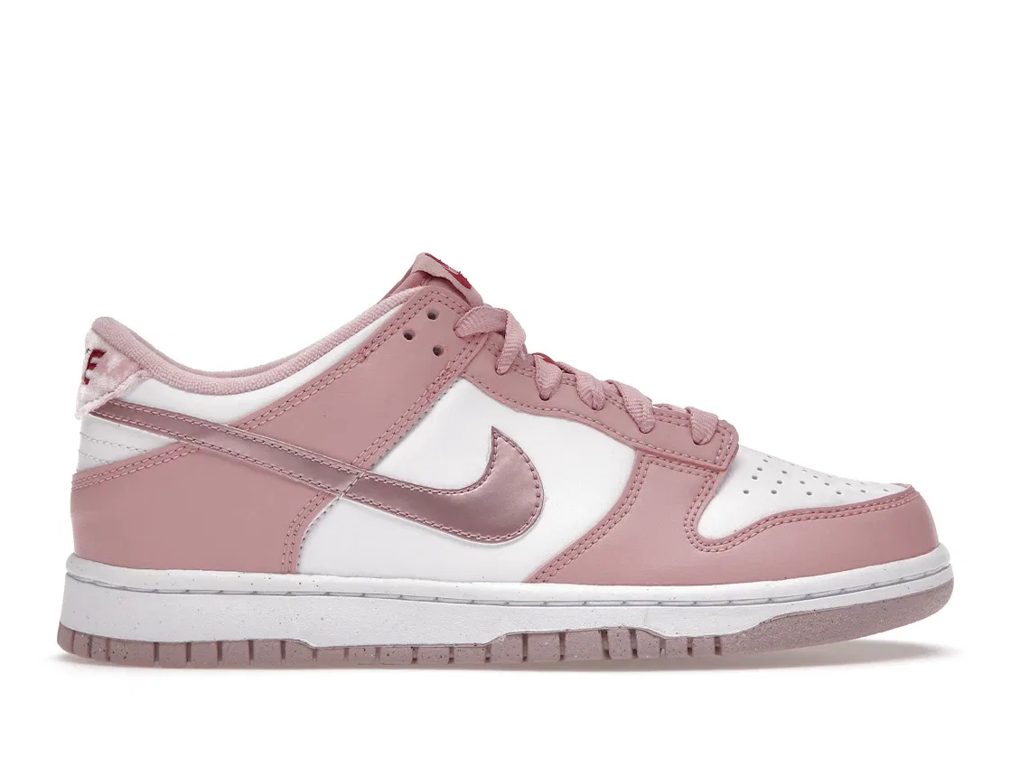 Детские кроссовки Lifestyle Nike Nike Dunk Low, White/Pink Velvet/White
