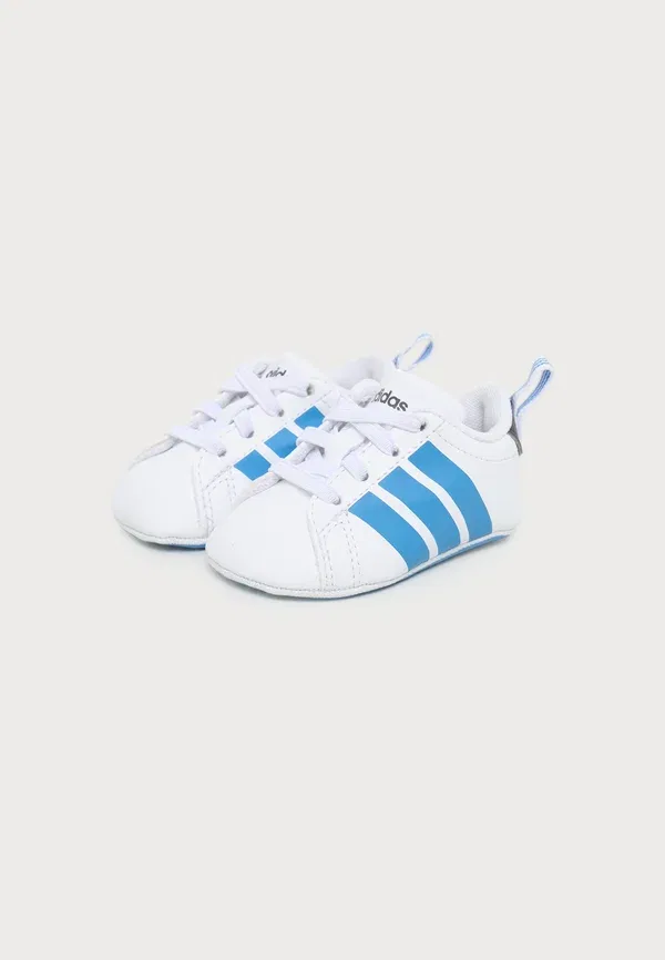 Детские туфли Grand Court Crib унисекс - первые туфли Adidas Performance, белый/синий — фото 2