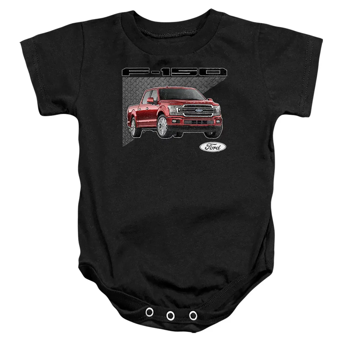 Детское боди для мальчиков с коротким рукавом Ford, Black
