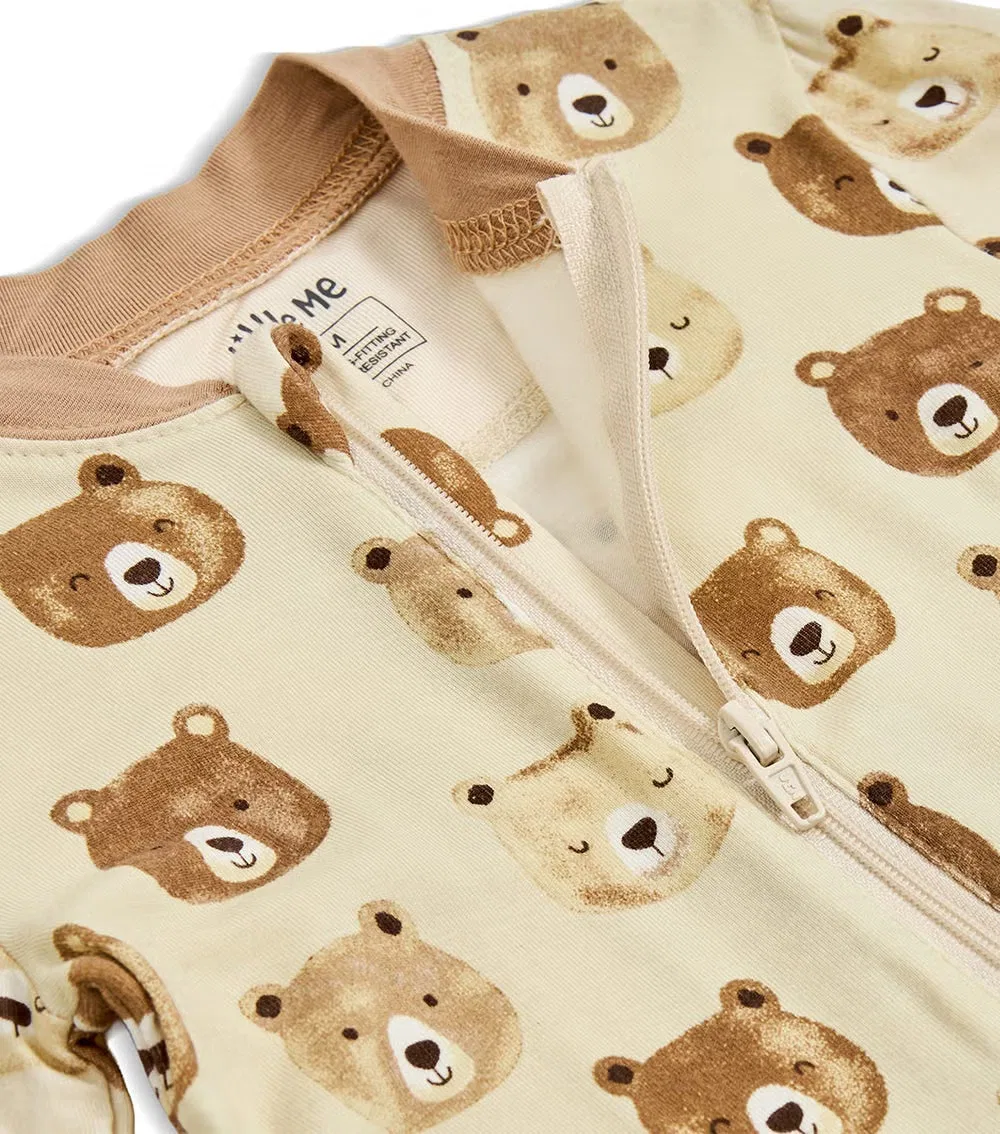 Комбинезон для сна с длинным рукавом Bear zip front The Mom Store — фото 2