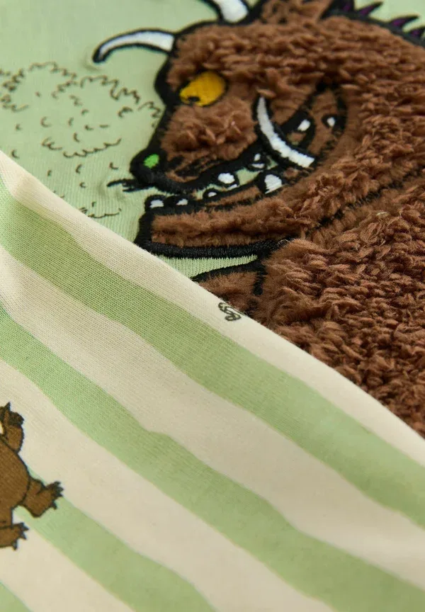 Пижамный комплект с принтом Single Gruffalo Short Set Next, sage green, зеленый — фото 2
