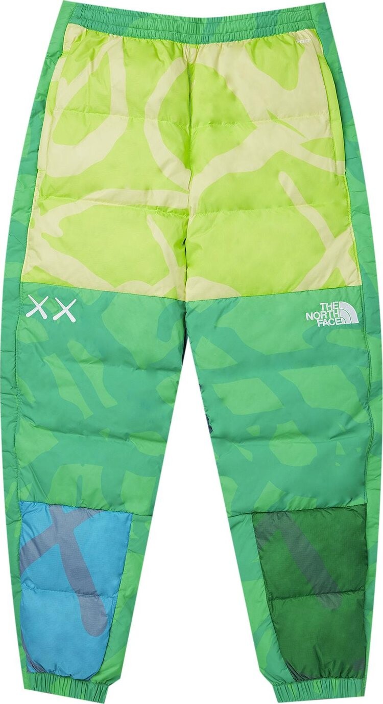 

Брюки The North Face x KAWS Retro 1996 Nuptse Pant 'Safety Green', зеленый